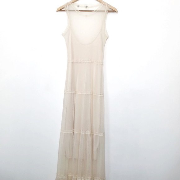 GUESS Sheer Lace Larissa Layered Maxi Dress - Picture 3 of 6